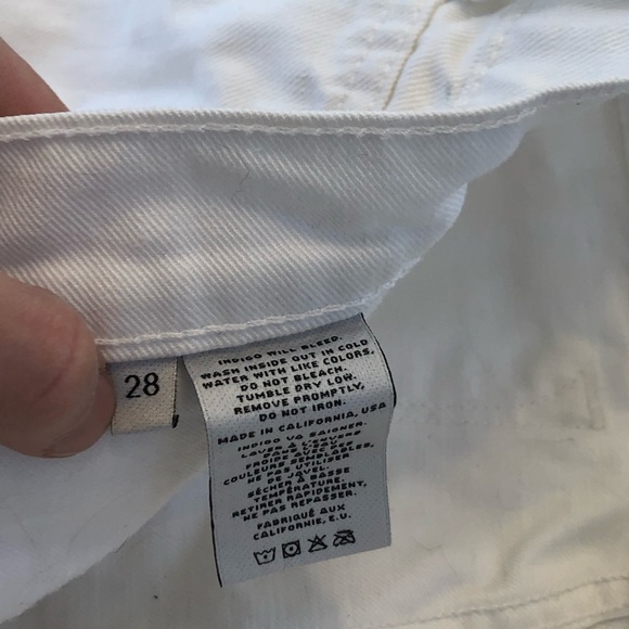 J Brand White Destructed Boyfriend Aidan Jeans - Picture 6 of 8